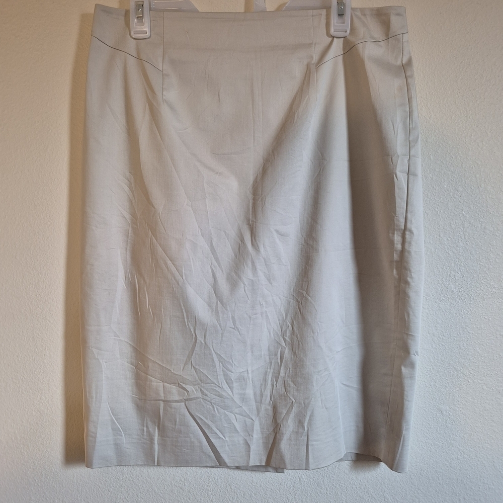 Ann Taylor Classic Cream Pencil Skirt
